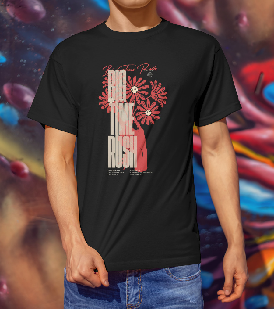 Big Time Rush Live Daisy Chicago Theater New York Hammerstein Ballroom December T-Shirt