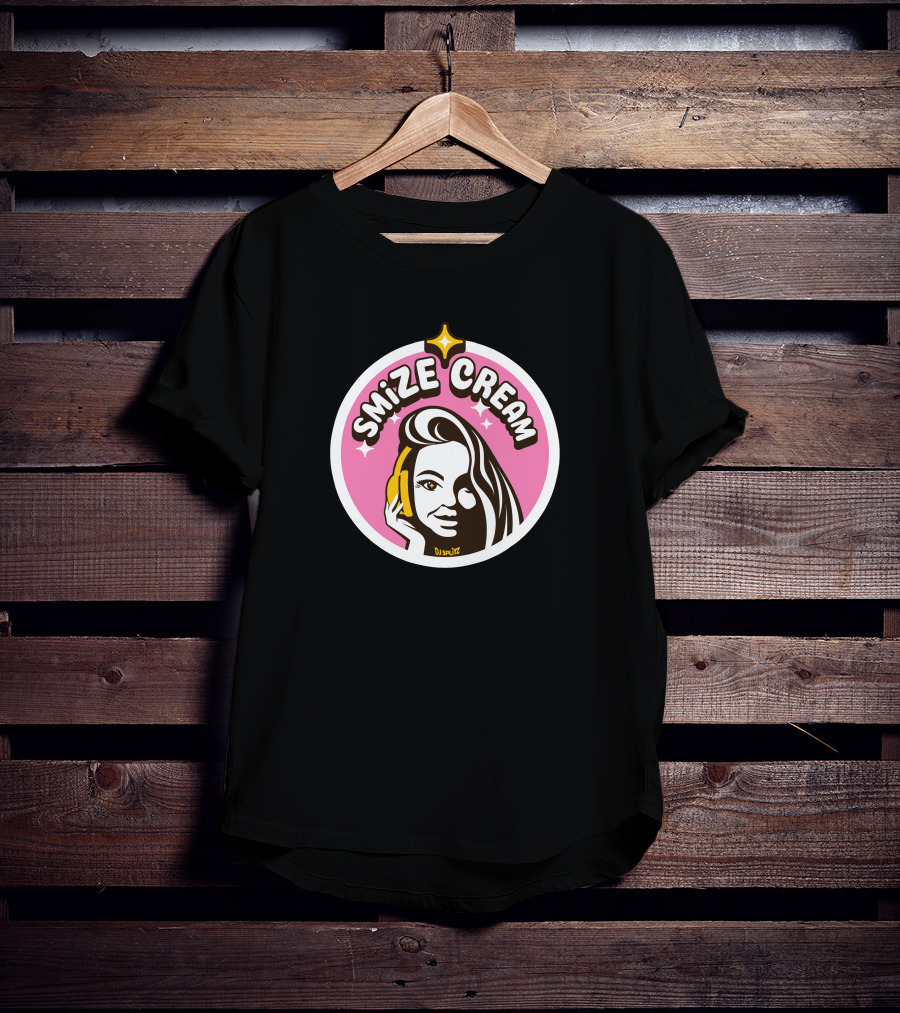 Smize Cream DJ Smize Pink Star T-Shirt