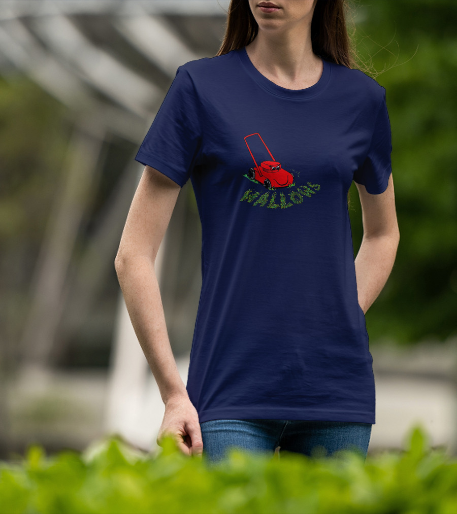 Wallows Lawnmower Grass Cut Red Machine Graphic Merchandise T-Shirt