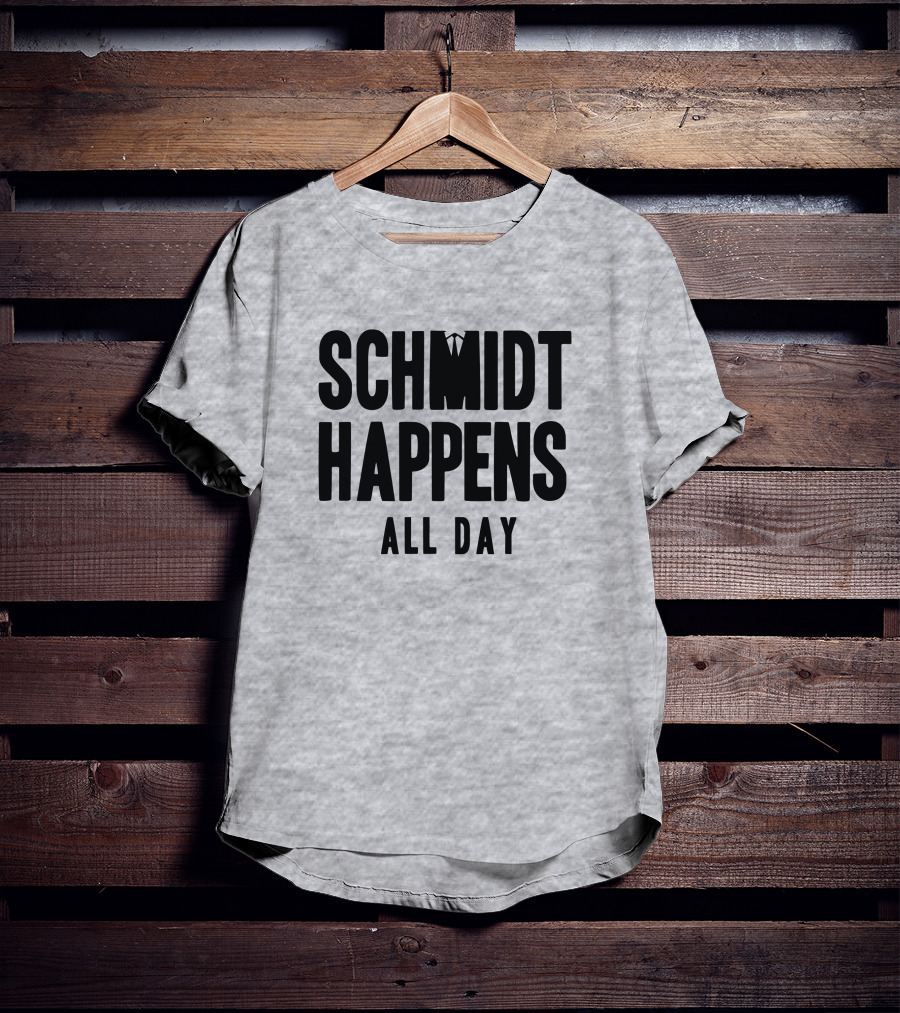Schmidt Happens All Day Suit Tie T-Shirt
