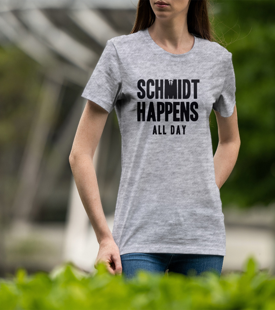 Schmidt Happens All Day Suit Tie T-Shirt