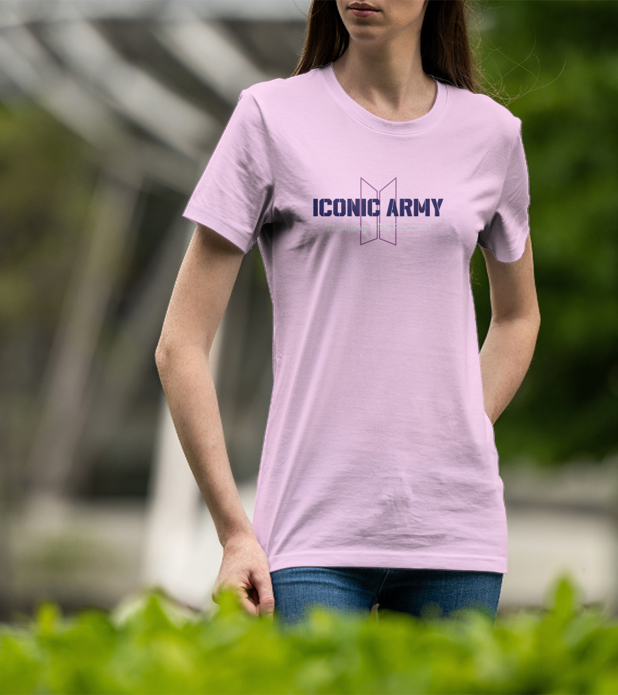 Iconic Army Stanning BTS Podcast T-Shirt