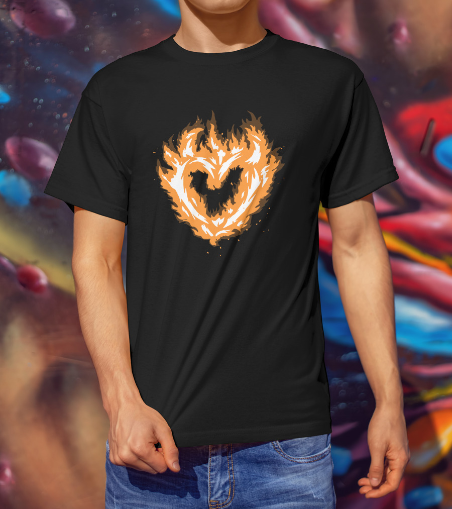 Sapnap 4 Million Flame Heart Fiery T-Shirt