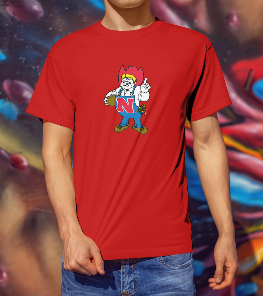 Herbie Husker Nebraska Football Cornhusker Mascot T-Shirt