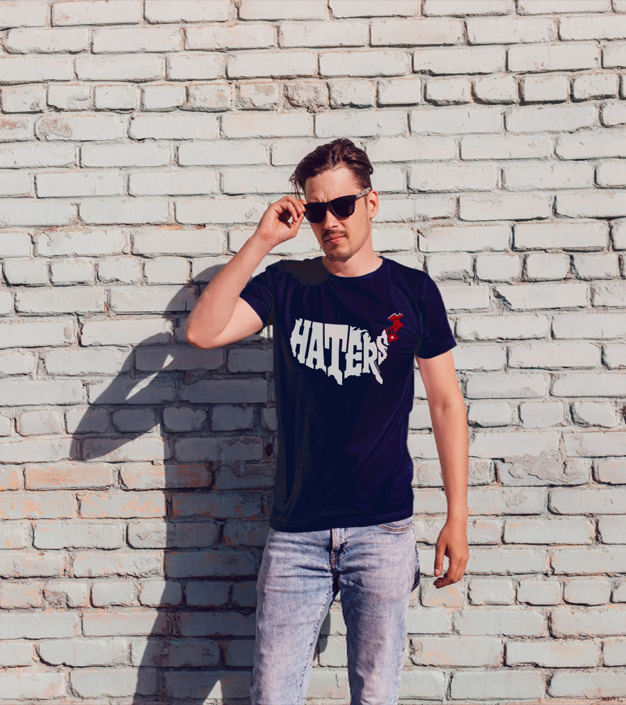 Haters New England Patriots Map T-Shirt