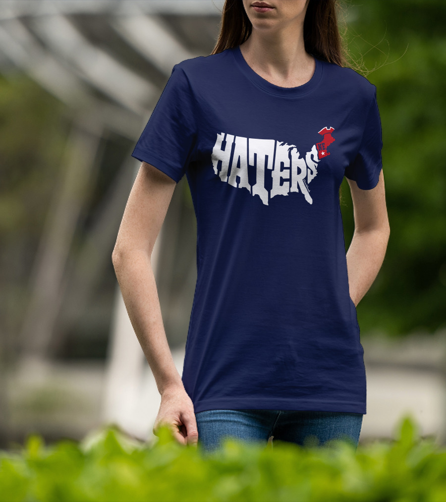 Haters New England Patriots Map T-Shirt