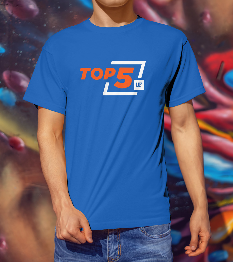 Top 5 UF University Florida Gators Elite Ranking Achievement T-Shirt