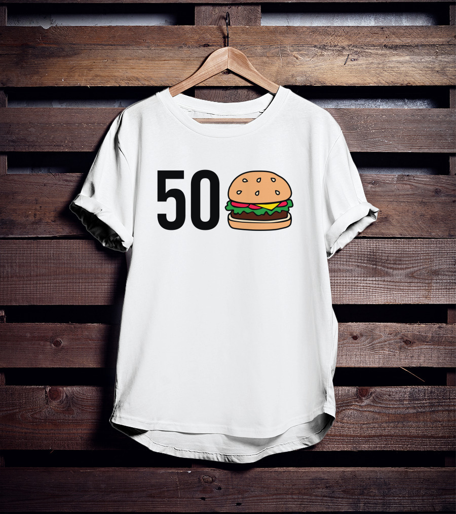 50 Burger Colton Korn 50 Hamburger Cheeseburger T-Shirt