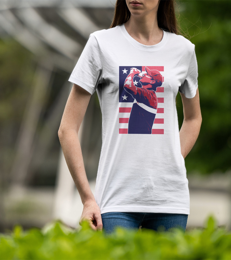 Brooks Koepka The Chug American Flag T-Shirt