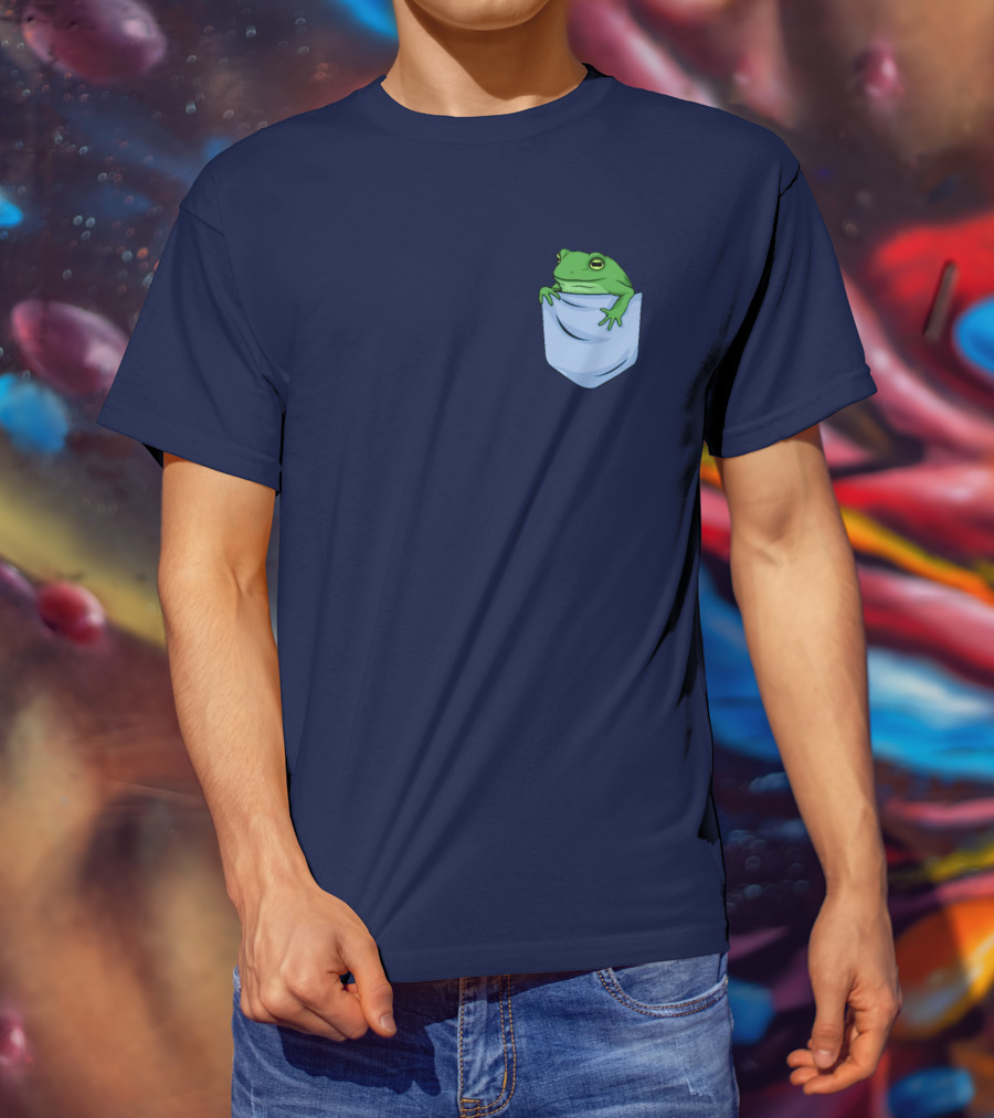 Jenna Lynn Meowri Frog In Pocket T-Shirt