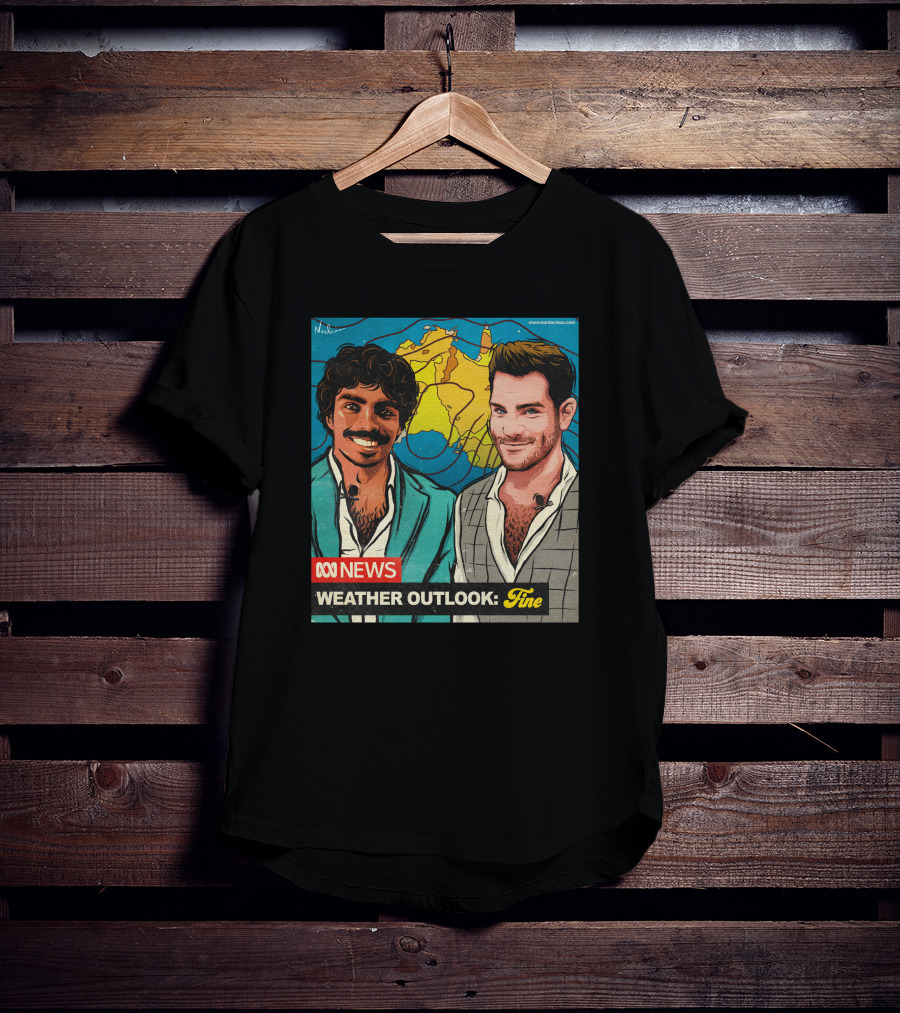 ABC News Weather Outlook Fine Nate Byrne Tony Armstrong T-Shirt