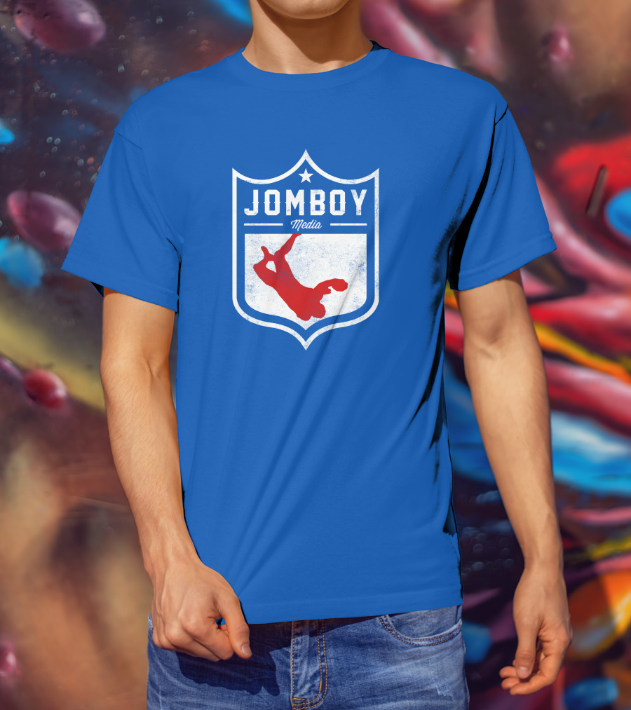 Jomboy Media Merch Thicc Six New Logo NFL Shield T-Shirt