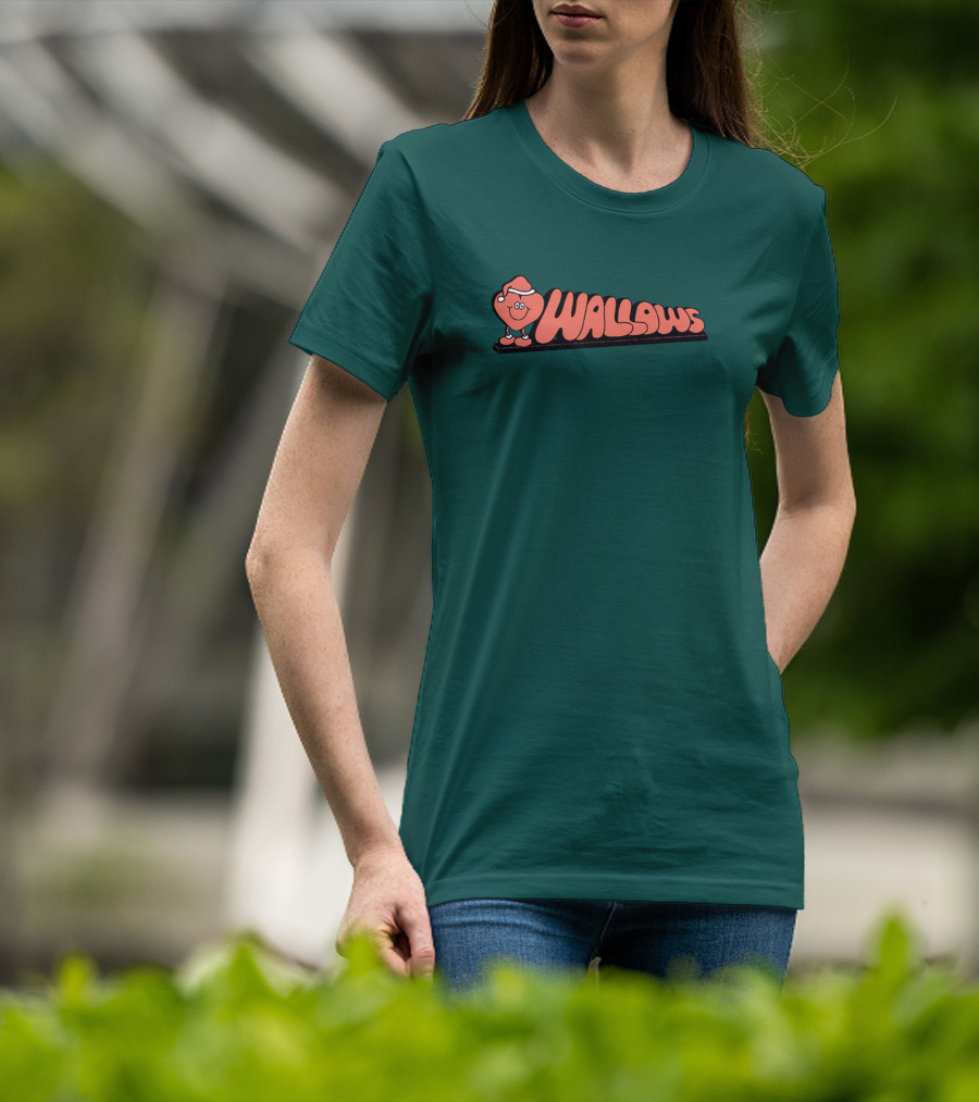 Wallows Holiday Love Music Merch Santa Heart T-Shirt