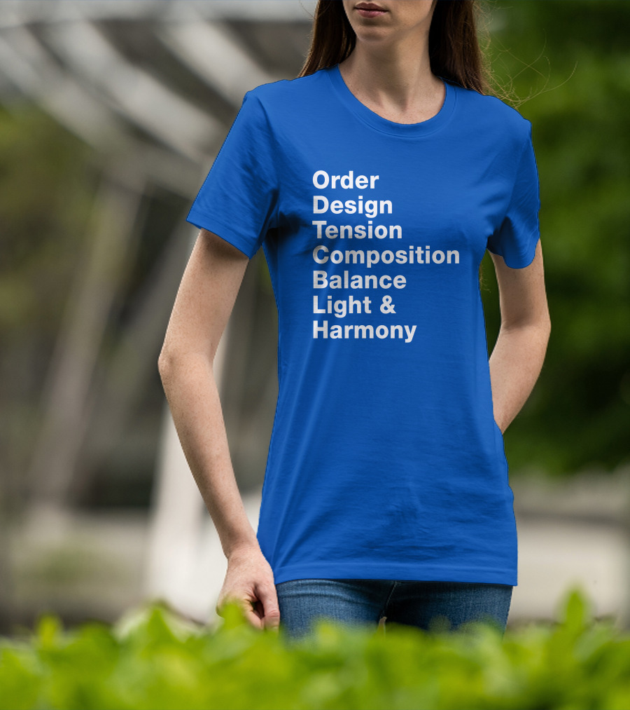 Order Design Tension Composition Balance Light And Harmony T-Shirt