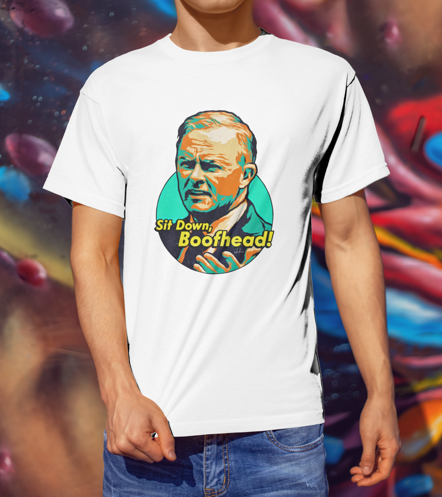 Sit Down Boofhead Scott Morrison Pop T-Shirt