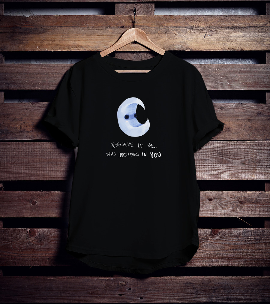 Wunderworld Merch Night Capsule Moon Believe In Me Who Believes In You T-Shirt
