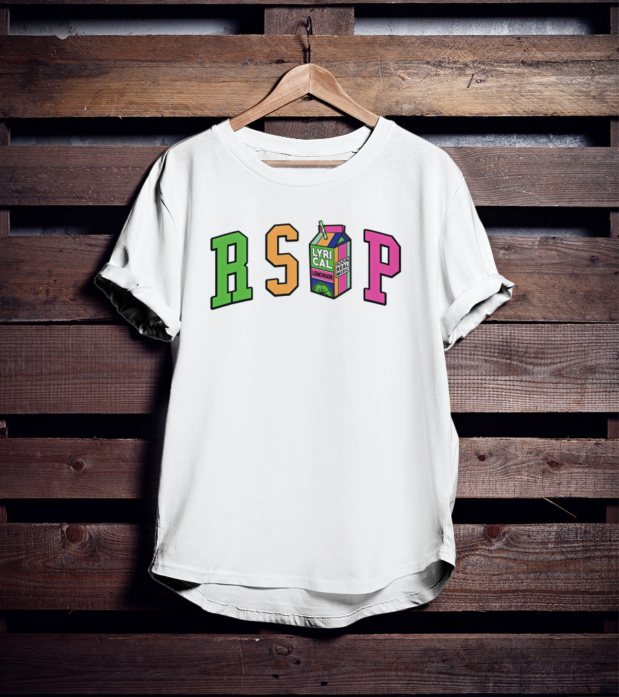 RSVP Lyrical Lemonade Drink Box Logo Cream Merch T-Shirt