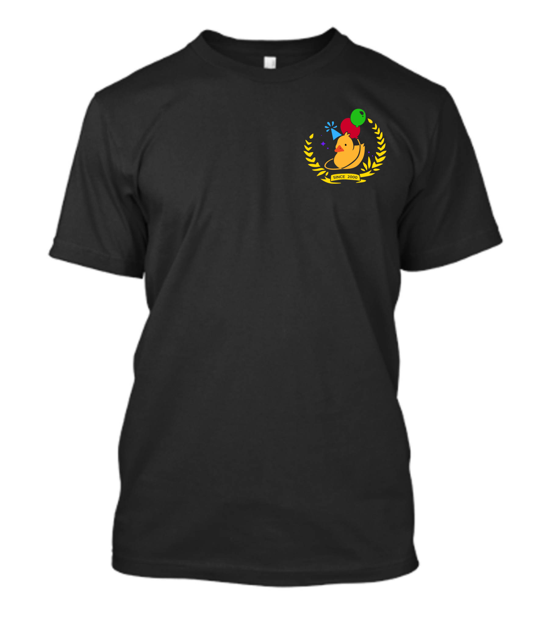Quackity Merch Birthday Since 2000 Duck Balloons T-Shirt