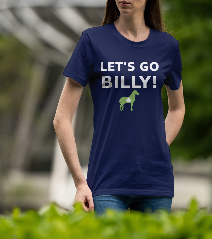 LET'S GO BILLY Maple Leaf Horse Canada Spirit T-Shirt