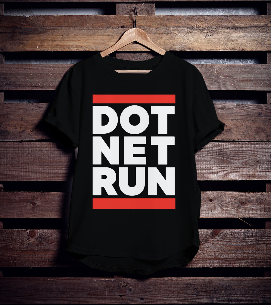 DOT NET RUN Scott Hanselman T-Shirt
