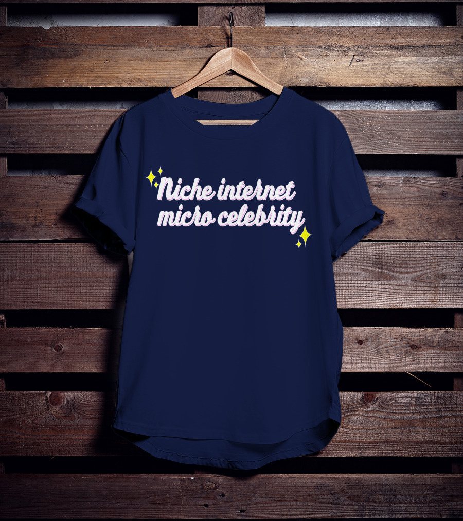Niche Internet Micro Celebrity Srishtigargg Sparkling Text T-Shirt