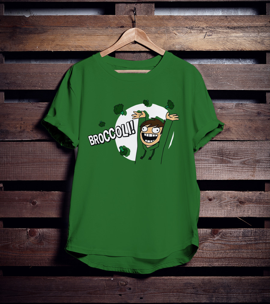 Eddsworld Broccoli Enthusiastic Character T-Shirt