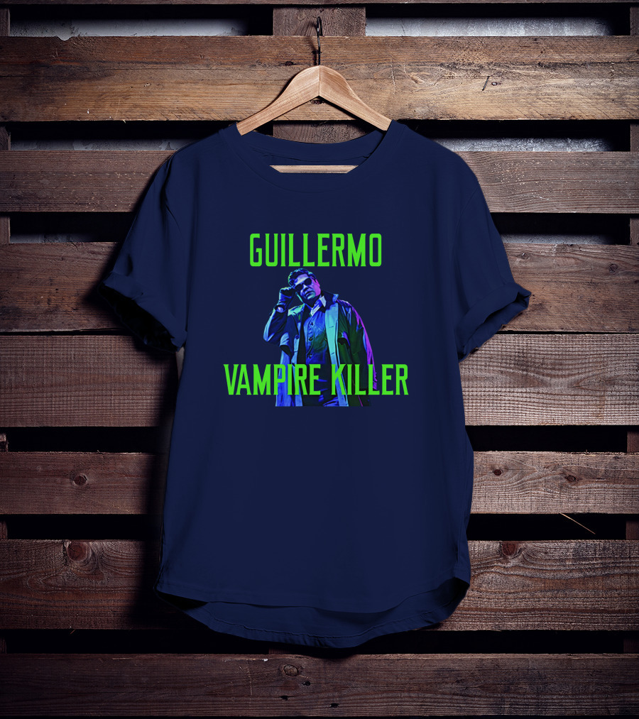 Guillermo Vampire Killer Harvey Guillen Neon Jacket Pose T-Shirt