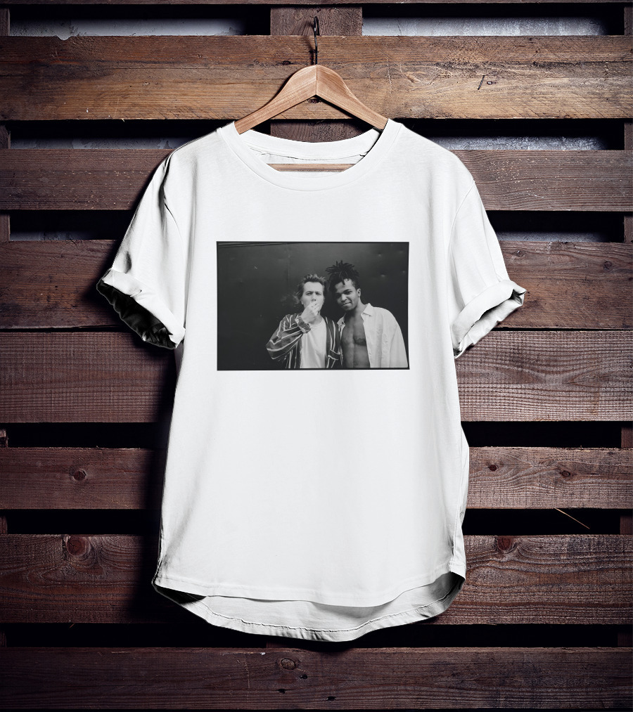 Jeffrey Wright Basquiat Two Gordons 1995 Gotham City Pass The Light Iconic Portrait Black And White Photography T-Shirt