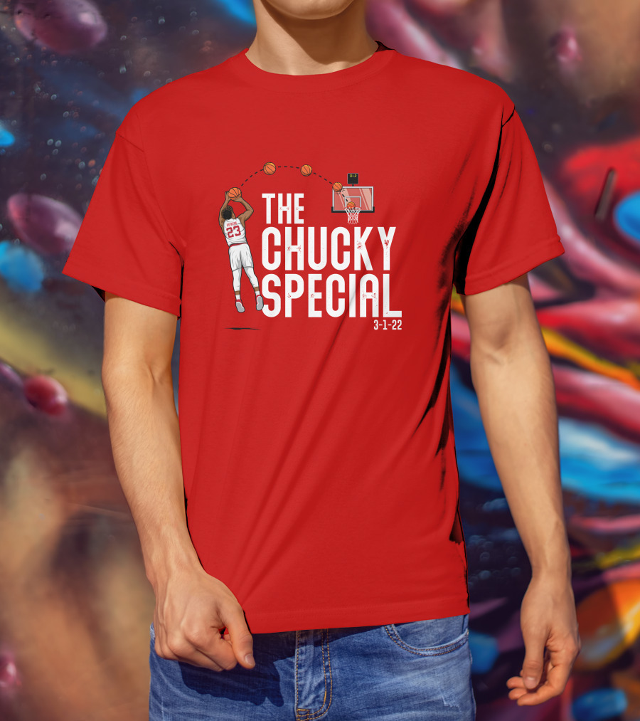 Chucky Hepburn The Chucky Special Basketball Shot 3-1-22 The Players Trunk Merch T-Shirt