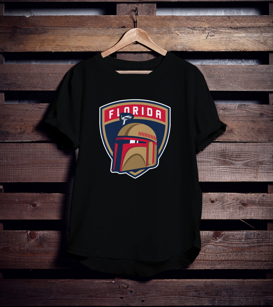 Boba Fett Florida Panthers Crossover T-Shirt