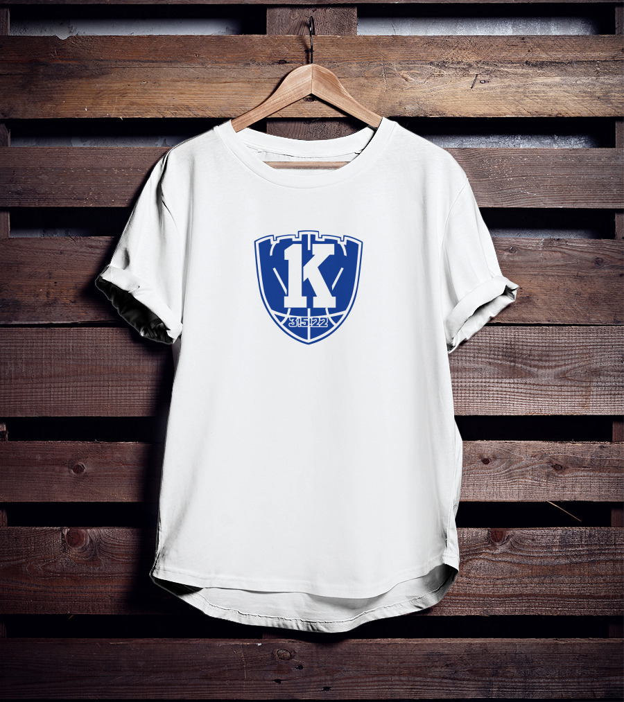 Coach K Granddaughter 35-22 Shield T-Shirt