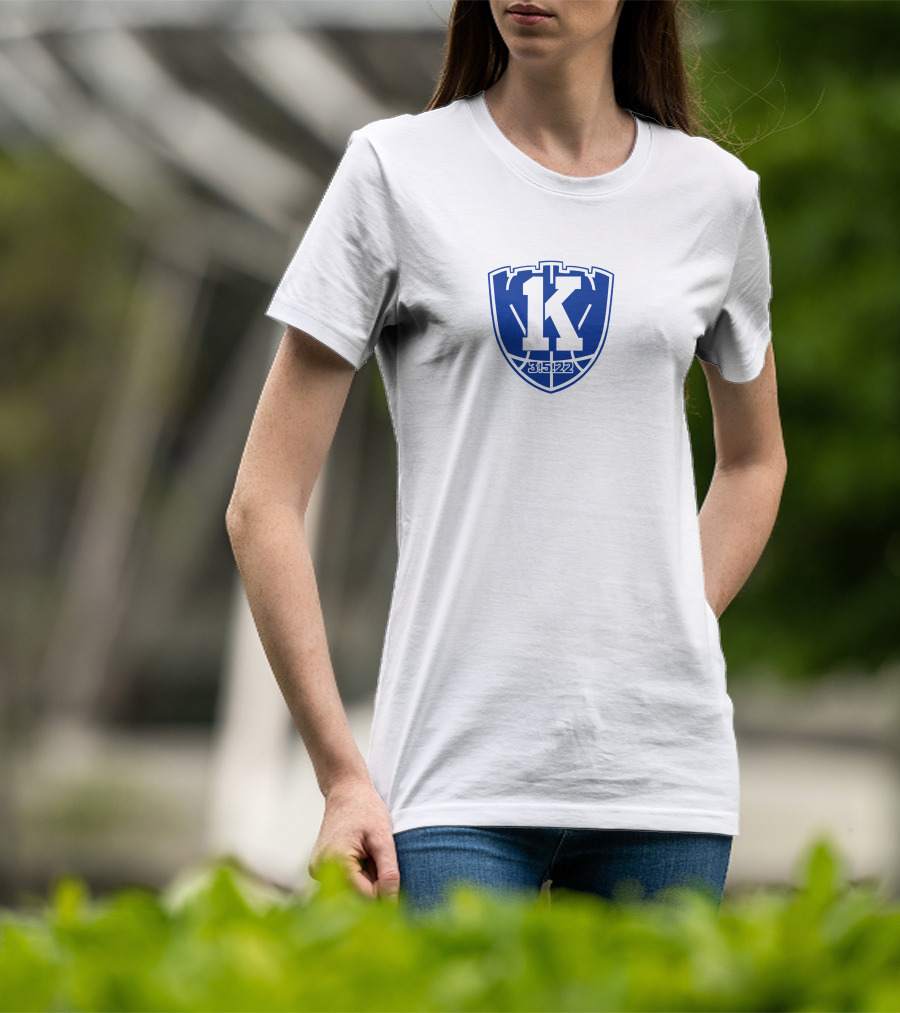 Coach K Granddaughter 35-22 Shield T-Shirt