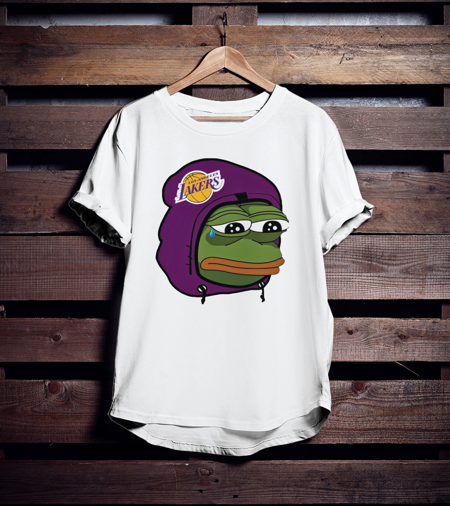 Lakeshowyo Los Angeles Lakers Fan Sad Pepe T-Shirt