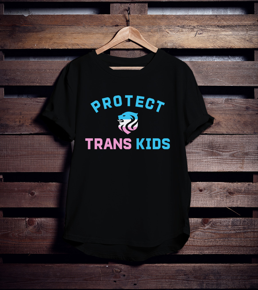 Protect Trans Kids Ol Reign Susie Rantz Kryptobanana Lion T-Shirt