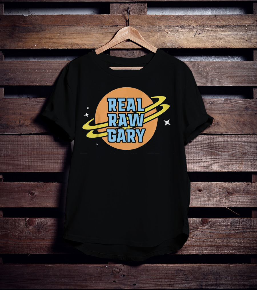 Real Raw Gary Saturn Space Rings T-Shirt