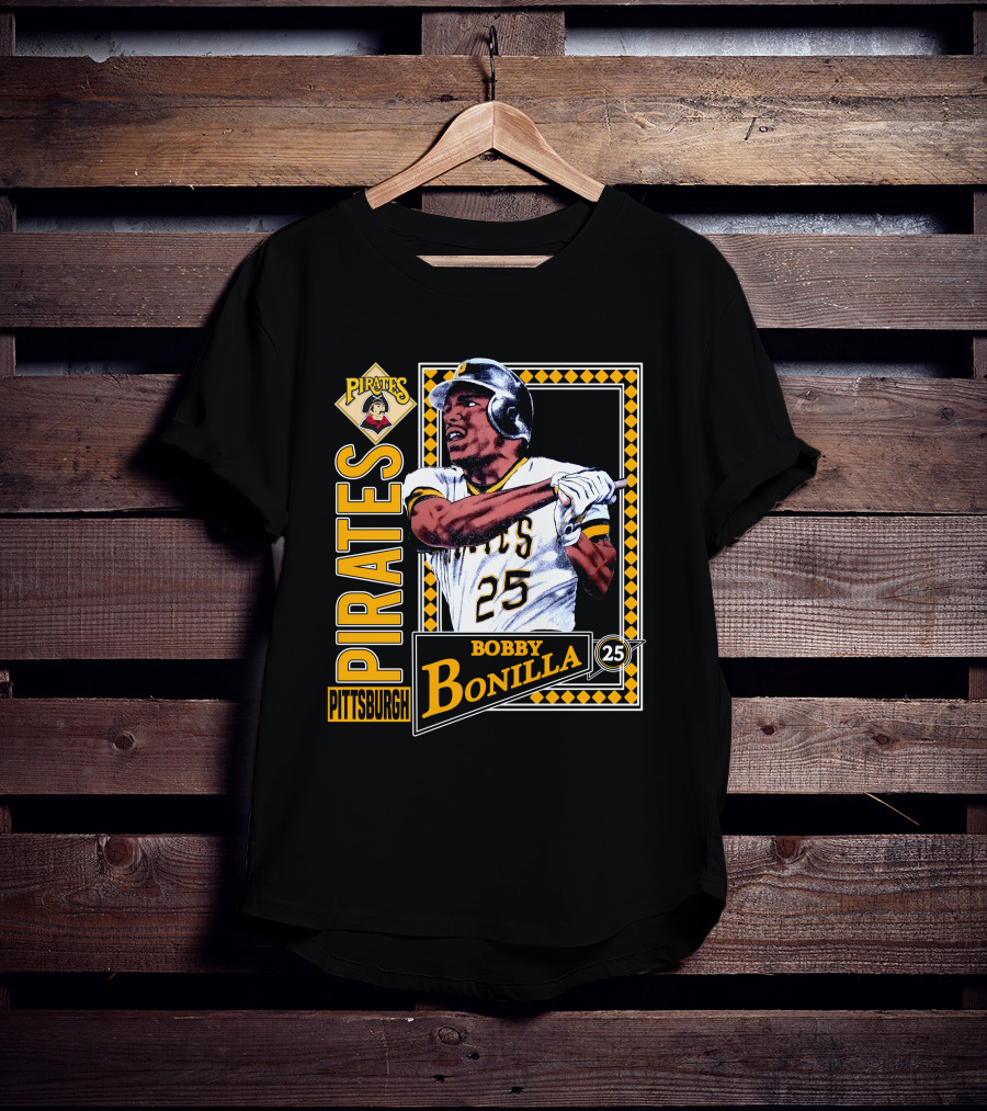 Pittsburgh Pirates Bobby Bonilla 25 Vintage 1991 Baseball T-Shirt