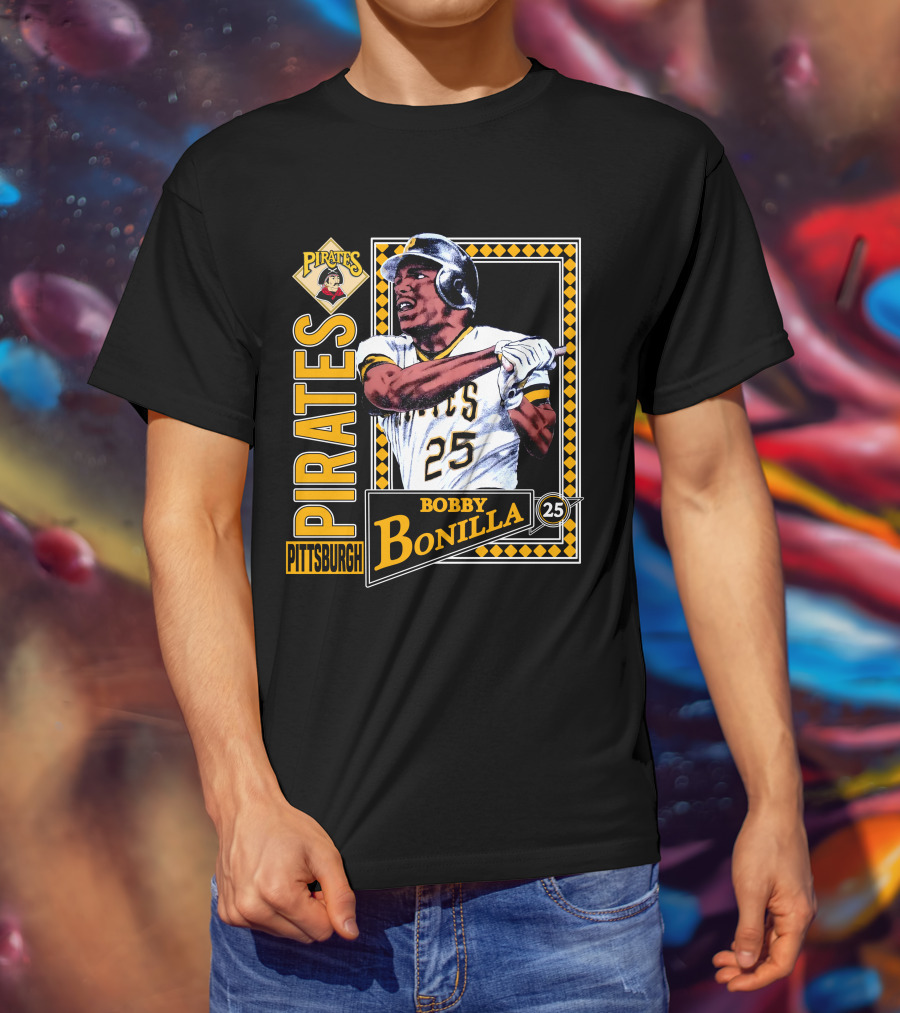 Pittsburgh Pirates Bobby Bonilla 25 Vintage 1991 Baseball T-Shirt