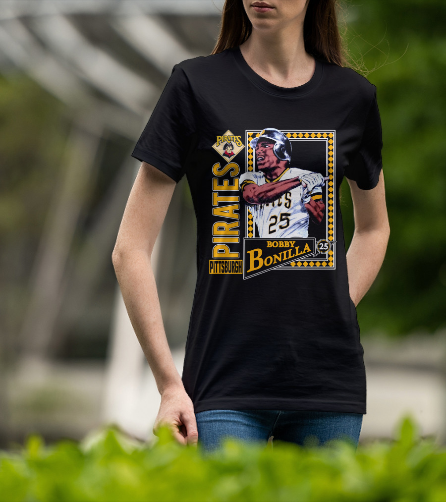 Pittsburgh Pirates Bobby Bonilla 25 Vintage 1991 Baseball T-Shirt