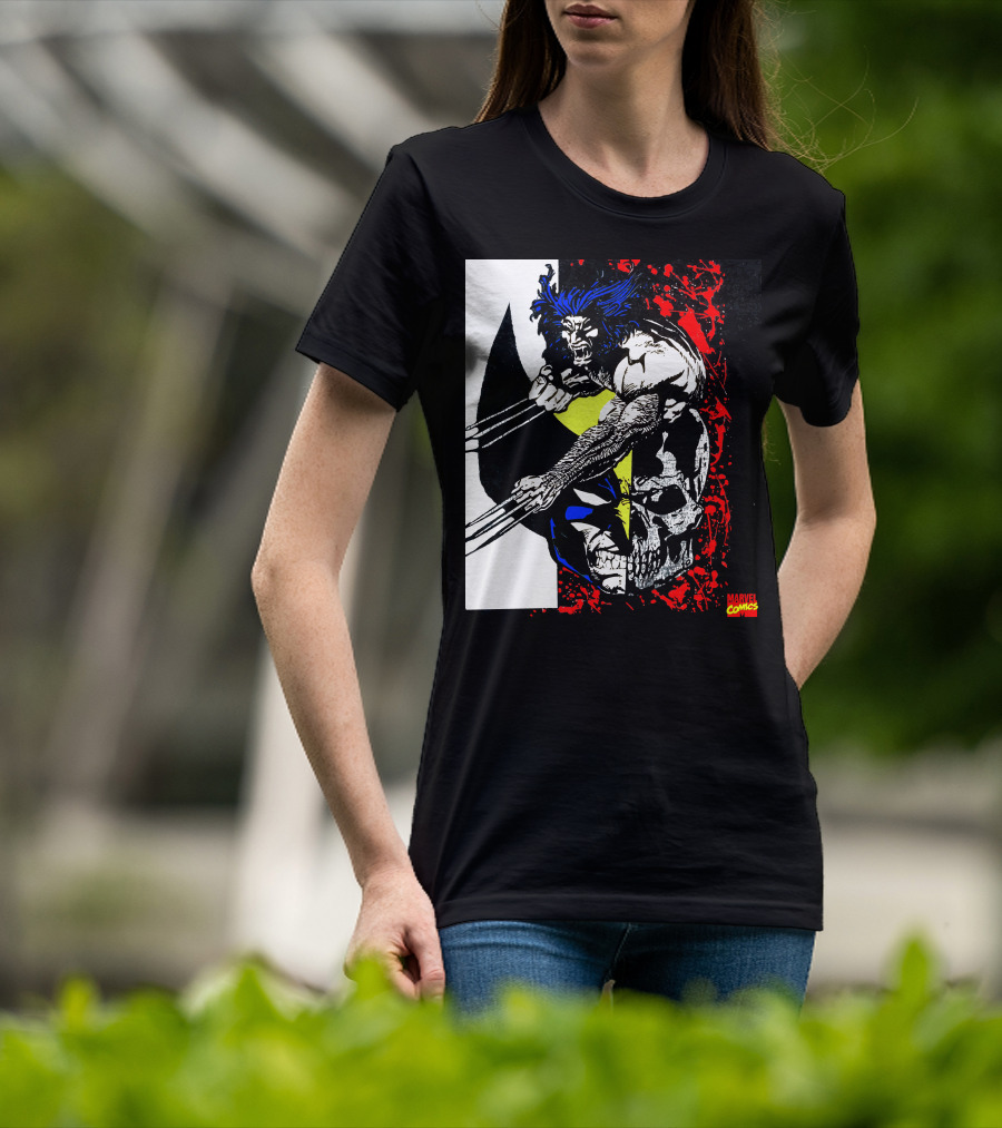 Vtg. Wolverine 1993 Marvel Comics X-Men Claws Red Skull T-Shirt