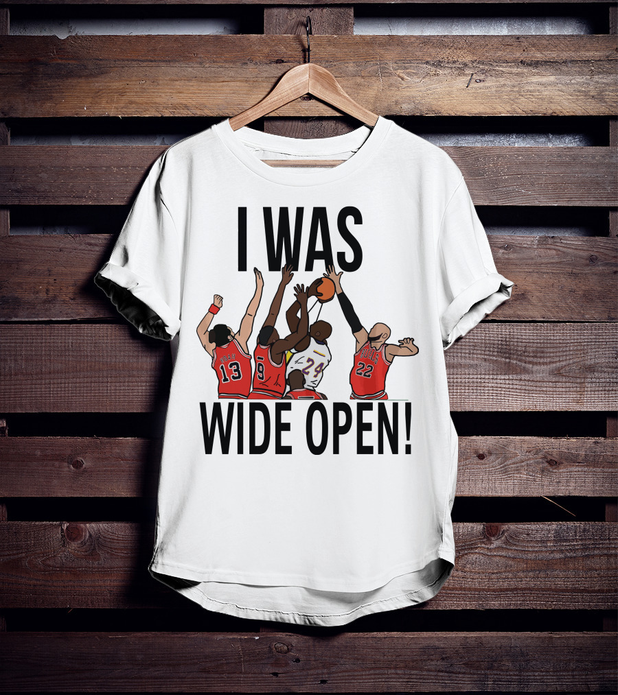Kobe Bryant I Was Wide Open Basketball Bulls Lakers T-Shirt