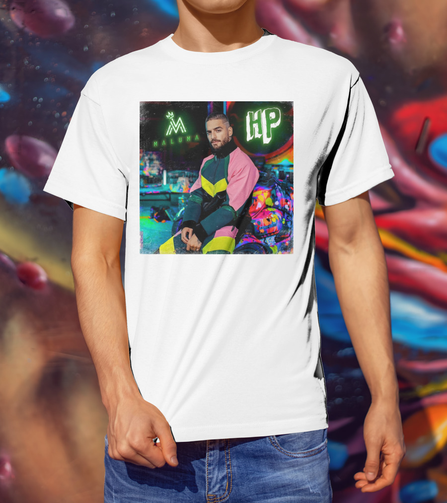 HP Maluma Neon Style Bright Colors T-Shirt