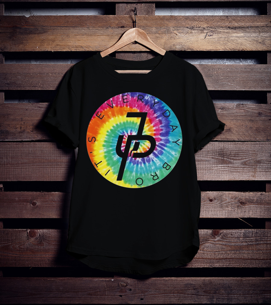 Jake Paul It's Everyday Bro Tie-Dye Logo Youth Personalized Shorts T-Shirt