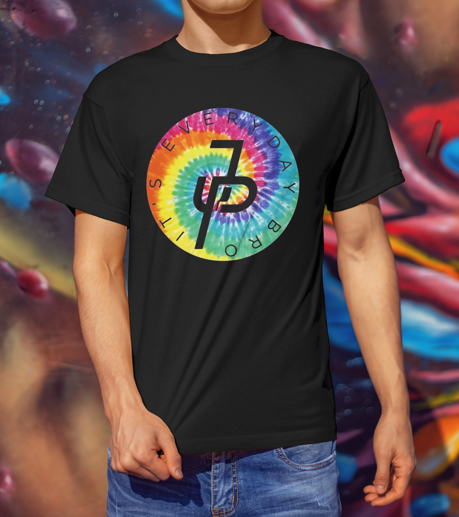 Jake Paul It's Everyday Bro Tie-Dye Logo Youth Personalized Shorts T-Shirt