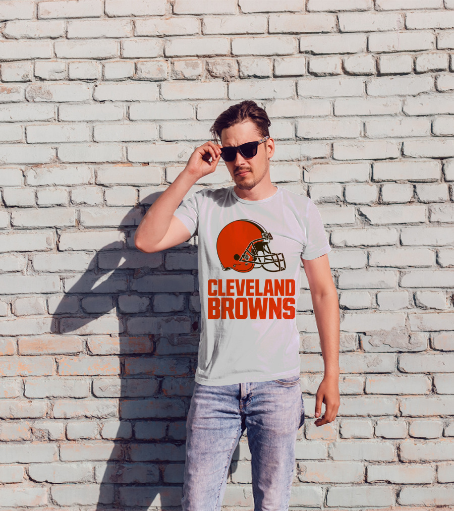 Cleveland Browns Football Team Helmet T-Shirt