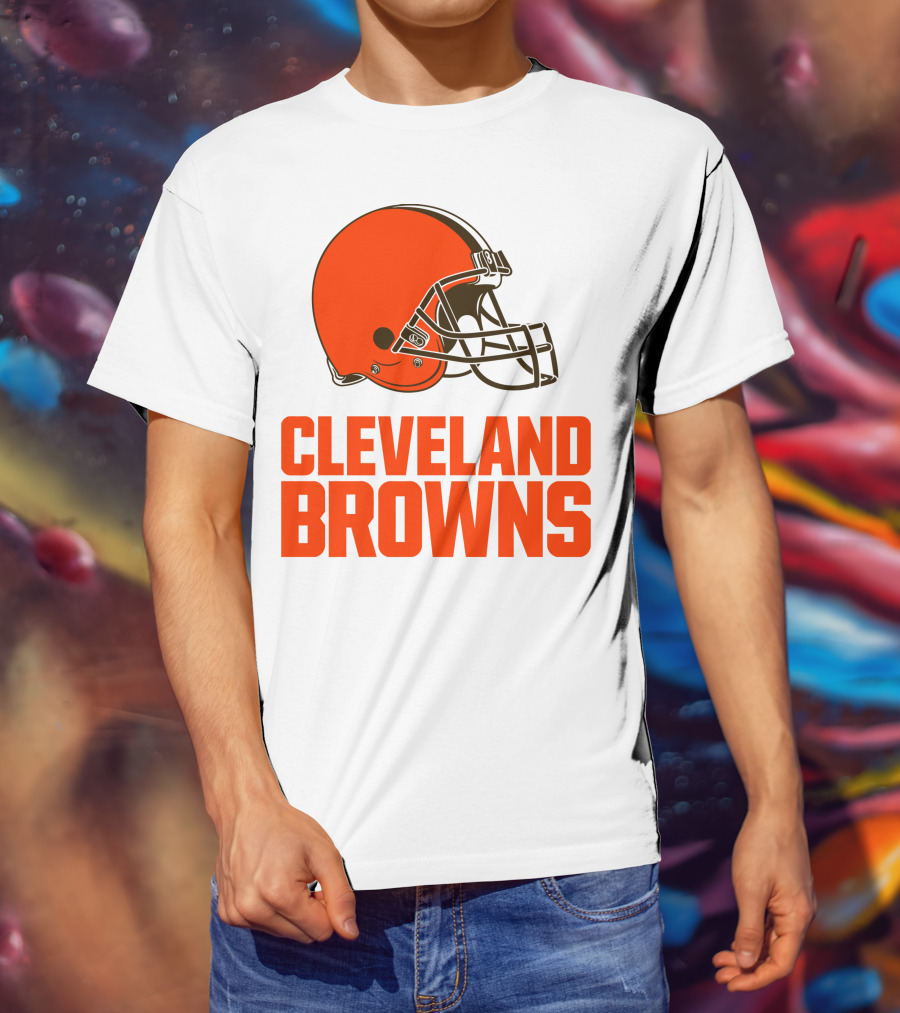 Cleveland Browns Football Team Helmet T-Shirt