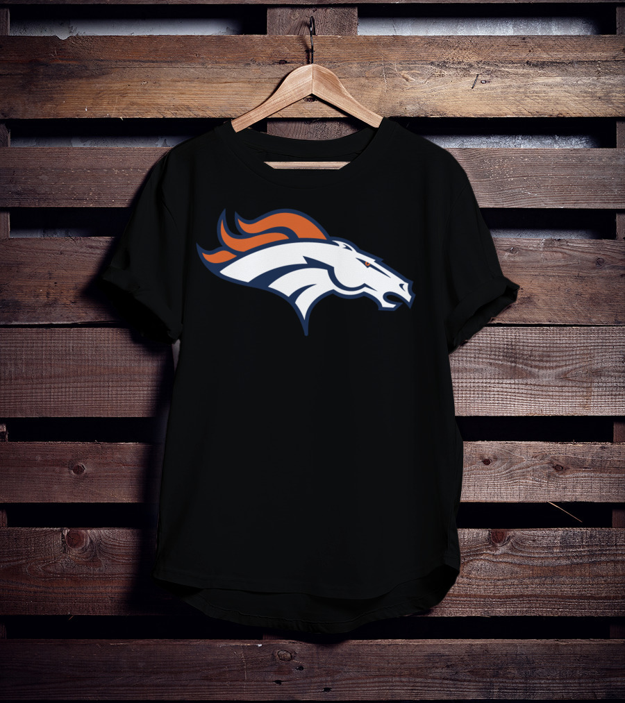 Denver Broncos Football Team Logo Design For Fans T-Shirt
