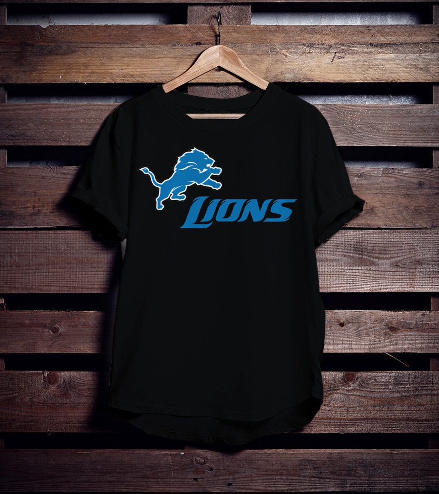 Detroit Lions Logo Fan Apparel Football Team Support T-Shirt