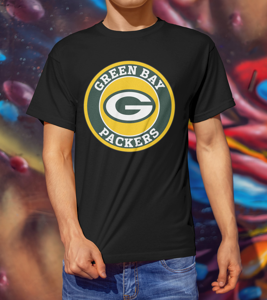 Green Bay Packers Football Team Circle T-Shirt