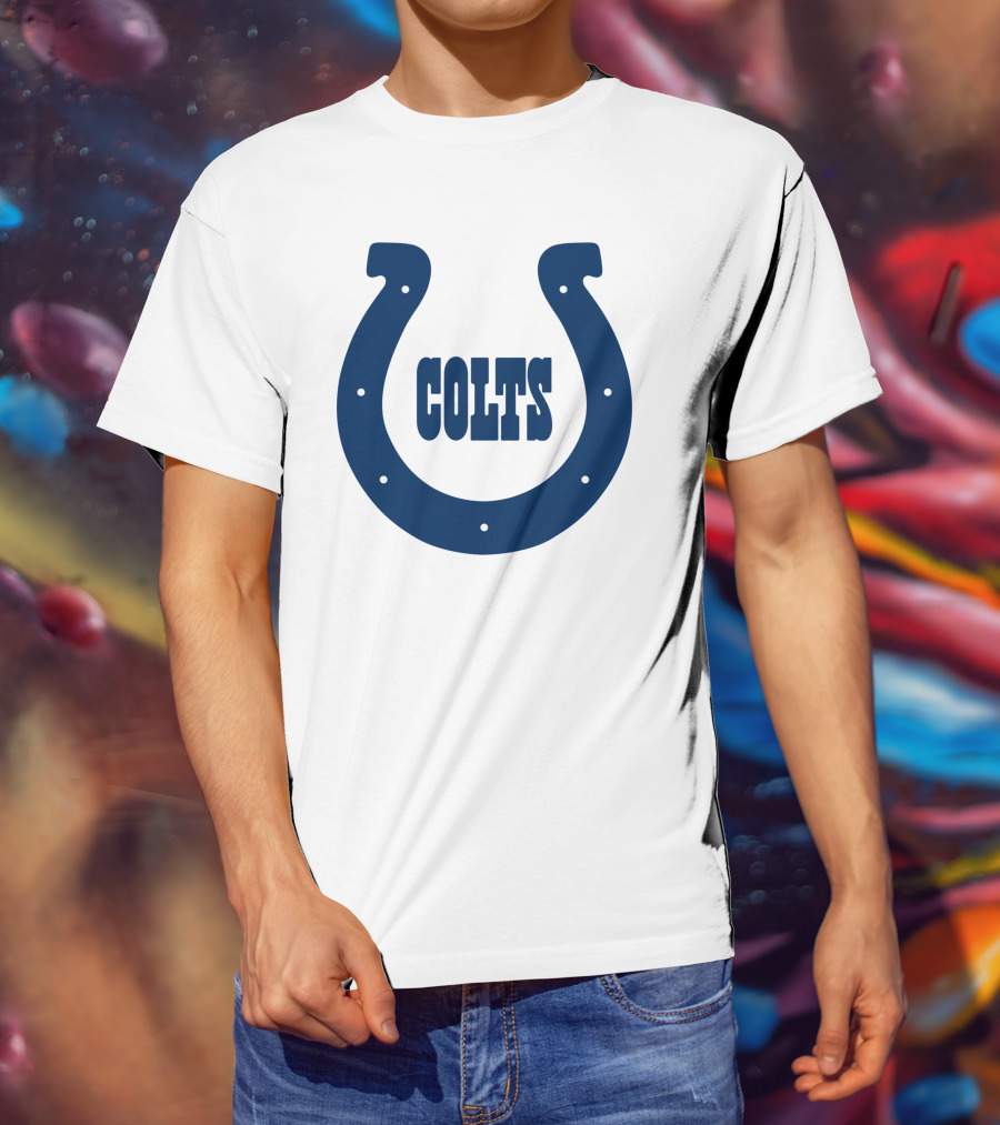 Indianapolis Colts Colts Horseshoe Logo Football Team T-Shirt