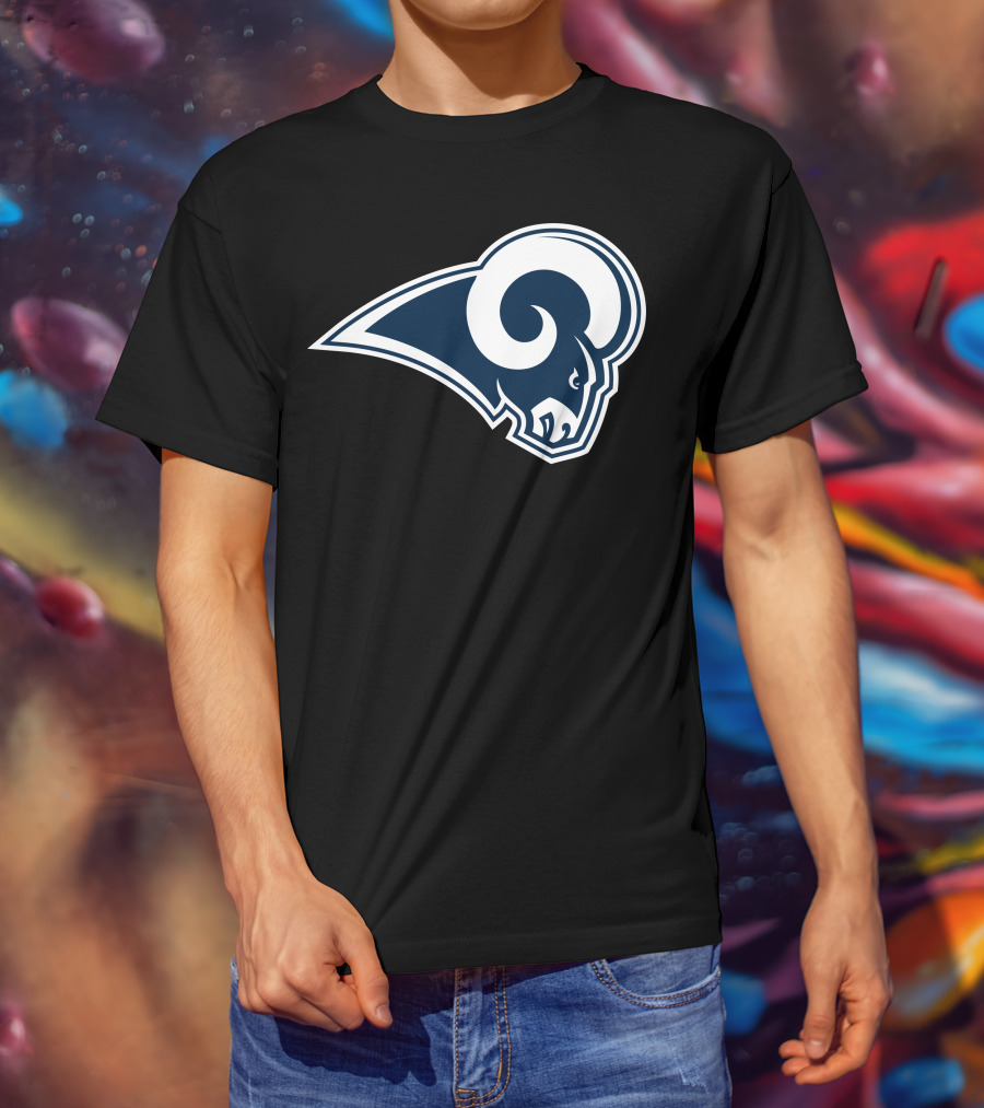 Los Angeles Rams Football Team Logo Sports T-Shirt